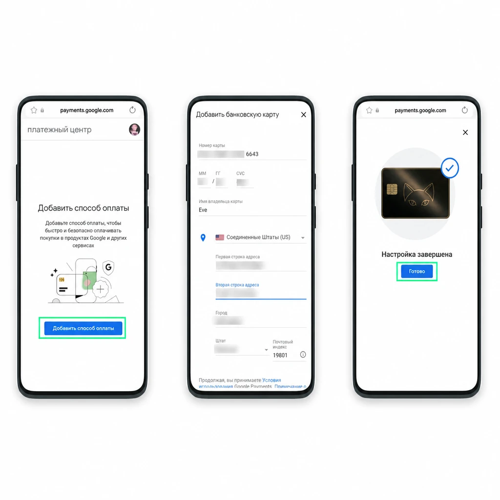 Как оплатить Google Play с картой CatCard — обложка гайда