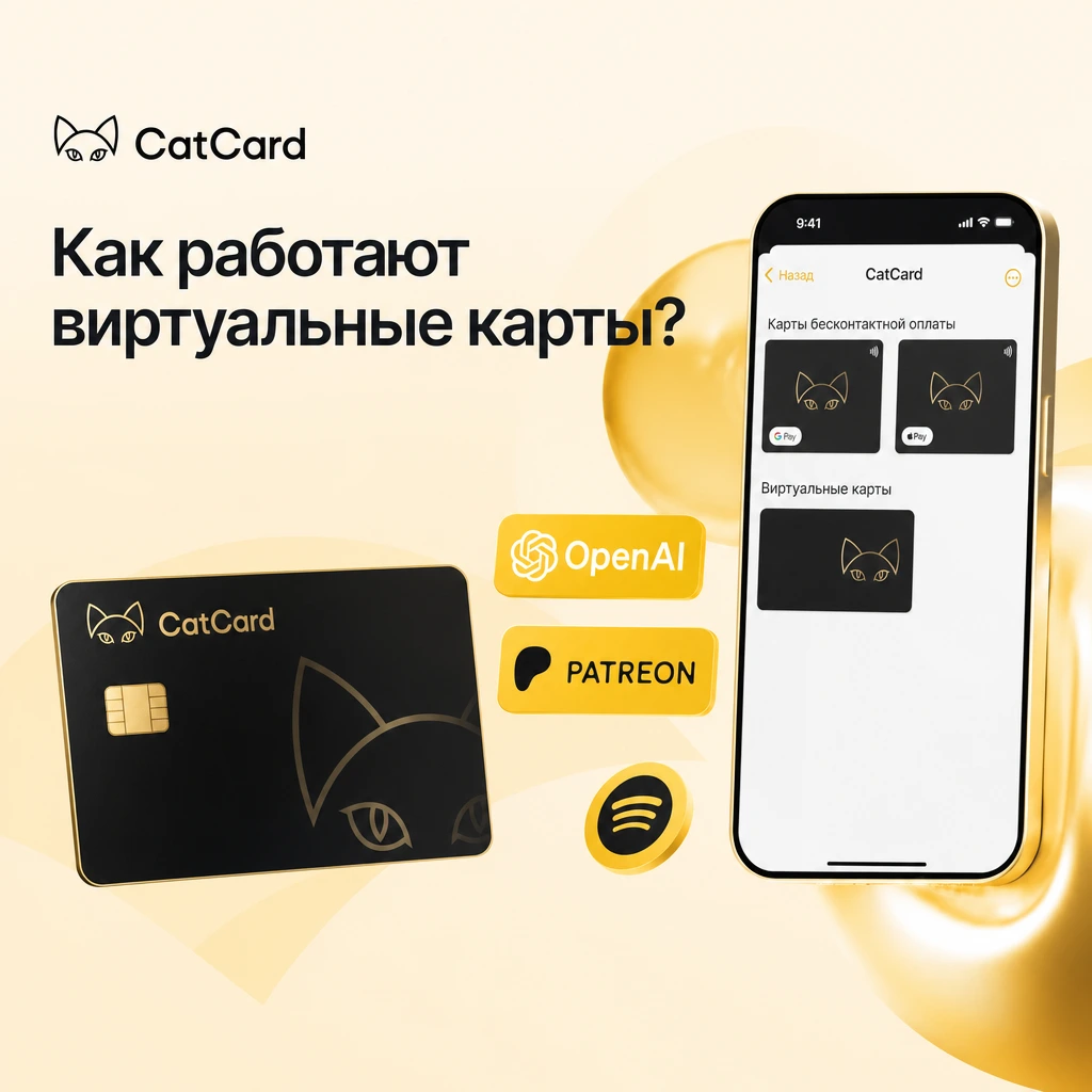 Как работают виртуальные карты — схема работы CatCard