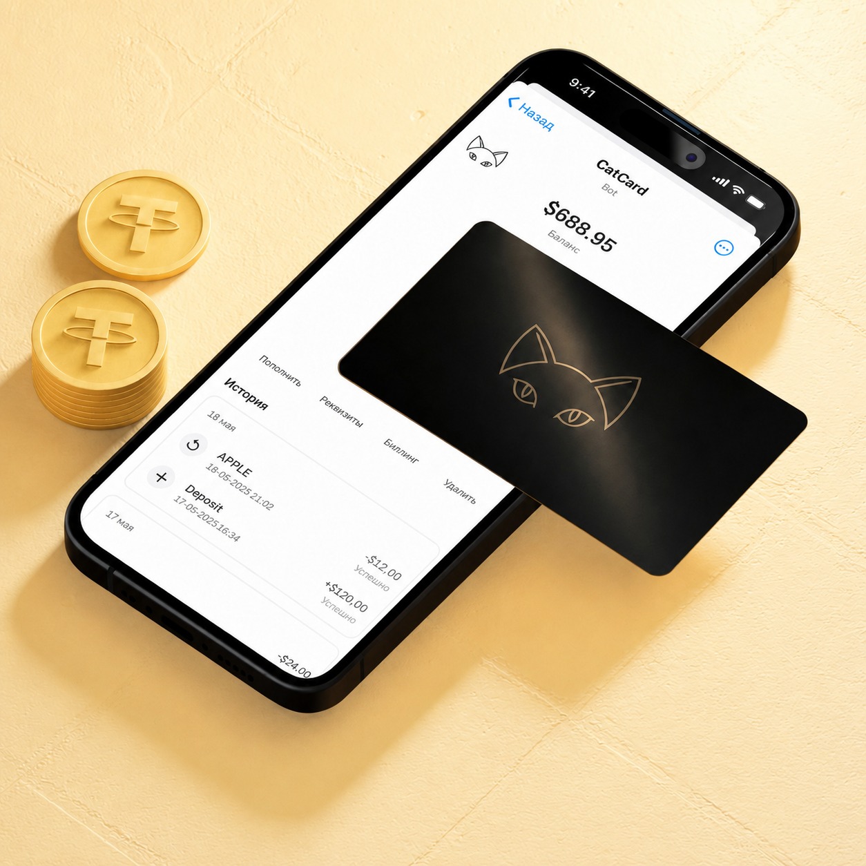 Виртуальная карта CatCard — обзор возможностей